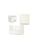 Mia 3 Piece Cot, Dresser Changer and Pocket Spring Mattress Set - White image number 1